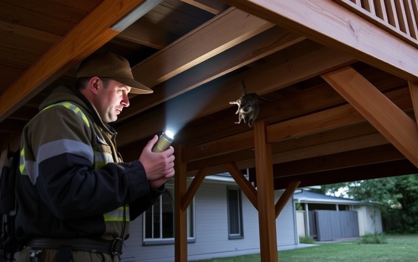Under Deck Possum Removal in Vermont